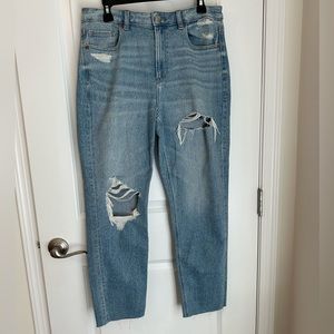 AE American Eagle Distressed Baggy Jeans - Size 12